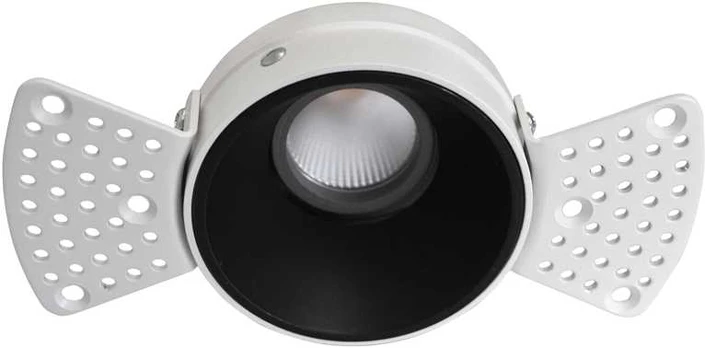 12W LED užglaistomas šviestuvas ALEA, juodas, 3000K