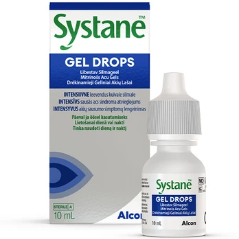 SYSTANE akių lašai GEL DROPS, 10 ml