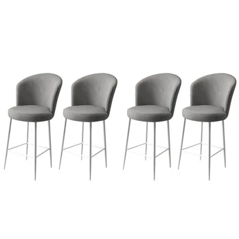 Baro kėdės rinkinys (4 vienetai) Fora - Grey, White
