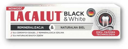 LACALUT Juodas & Baltas Pasta do zębów 75 ml