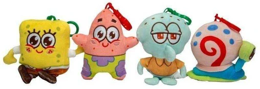Simba SpongeBob Breloki Squishy 10cm 4 rodzaje