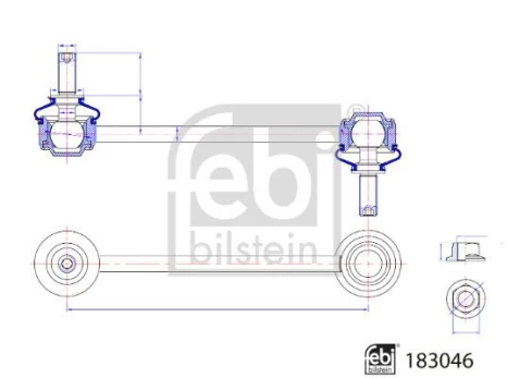 Šarnyro stabilizatorius FEBI BILSTEIN 183046