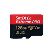 SanDisk Extreme PRO 128GB MicroSDXC Memory Card kaina