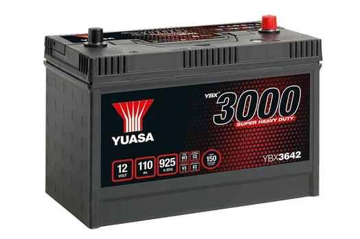 YUASA YBX3642 SHD 110Ah 925A (EN) akumuliatorius