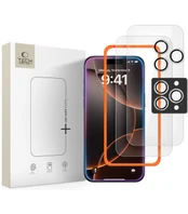 Grūdintas stiklas TECH-PROTECT EASY SET+ 3-PACK IPHONE 16 PRO | 17 PRO CLEAR