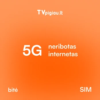 „Home 5G 300" planas - Ypač greitas nešiojamas internetas Jūsų modemui 3 mėn