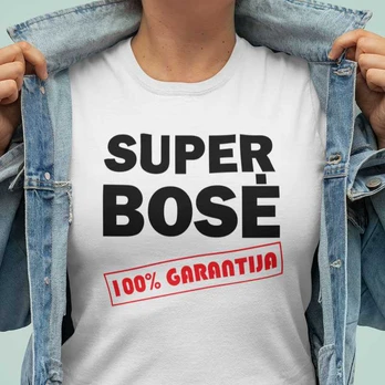 Moteriški marškinėliai "Super bosė"