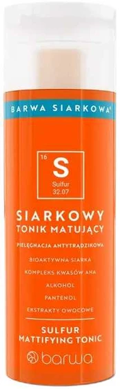 Barwa Siarkowy tonik matujący 200ml