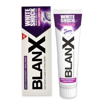 BLANX Baltas SHOCK VIOLETINIAI MAKARONAI 75ml