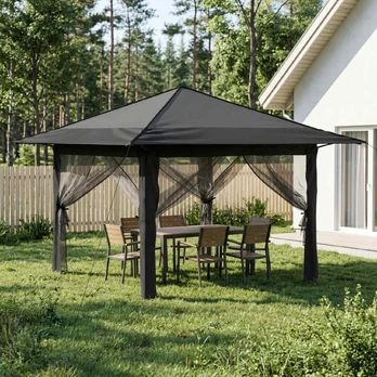 Paviljonas su 4 šoninėmis sienomis 3,3 x 3,3 m