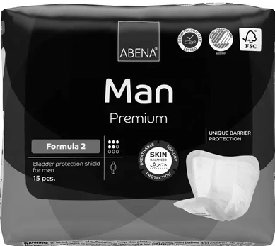 ABENA MAN Premium Formula 1 įklotai vyrams, 15vnt./pak.