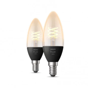 Philips Hue Soft-warm 4.5W Fil Candle E14 2pcs