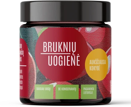 Bruknių uogienė, 220g