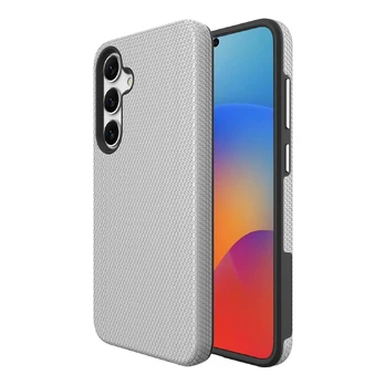 Dėklas Perfectionists Triangle Case Samsung S926 S24 Plus / S936 S25 Plus sidabrinis