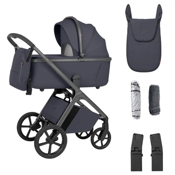Carrello Vector CRL-6553 Plum Grey Vežimėlis 2 in 1