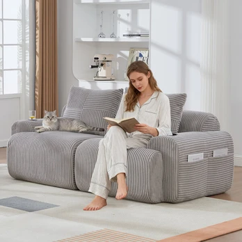 Modulinė virvelinė sofa, 200x99x80 cm, su laikikliu, 1 vnt