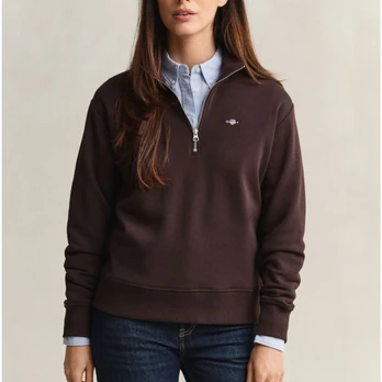 Džemperis moterims, Ruda, Shield half-zip