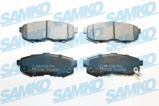 Stabdžių trinkelių rinkinys, diskinis stabdys SAMKO 5SP1503