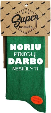 Kojinės "Noriu darbo"