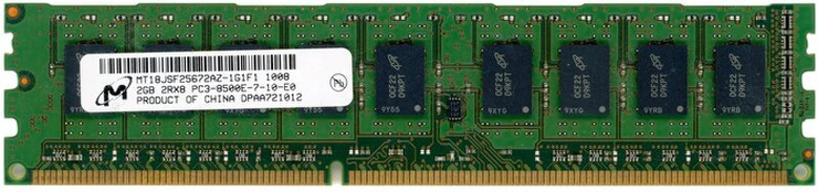 Operatyvioji atmintis (RAM) Micron 2gb Ddr3 1066mhz Ecc Unbuffered Dimm Ram