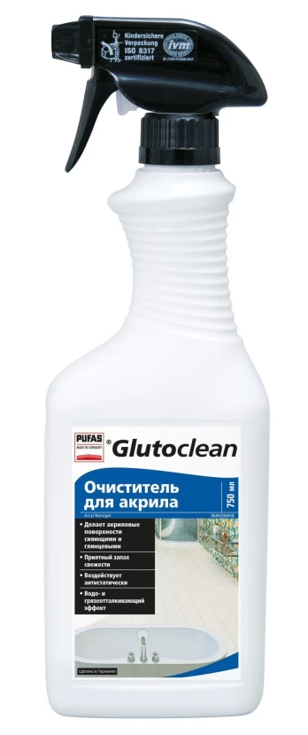 Akrilinių paviršių valiklis Glutoclean, 750 ml