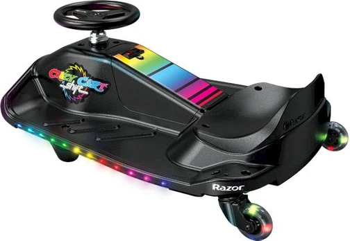 Razor Crazy Cart Shift Lightshow, Black - elektrinis drifto kartingas