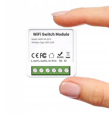 Išmanusis dvigubas Wifi jungiklis 10a Tuya Smart Life
