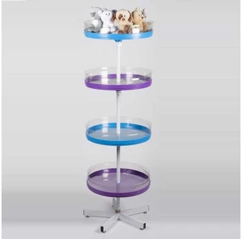 Usorteret Rund display med 4 hylder