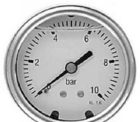 Erik Frgemann As Manometer 1/4XØ63 0-6 bar, nedadrettet studs med glycerin