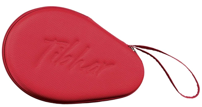 TIBHAR Bat Case GRID Round Red Stalo teniso raketės dėklas