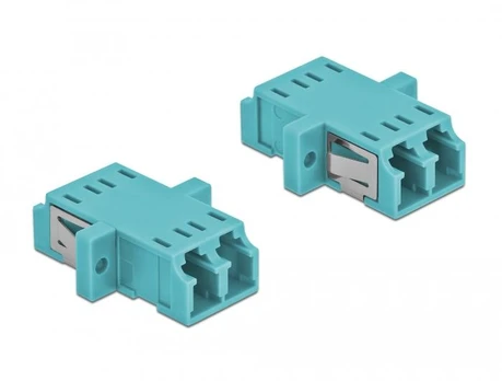 Delock LWL Kupplung LC Duplex Buchse / Buchse Multimode 2 vnt. hellblau