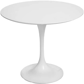 D2.DESIGN Stalas Fiber ø90 baltas MDF