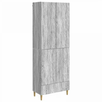 Spintelė 2 pcs Pilka Sonoma Apdirbta mediena