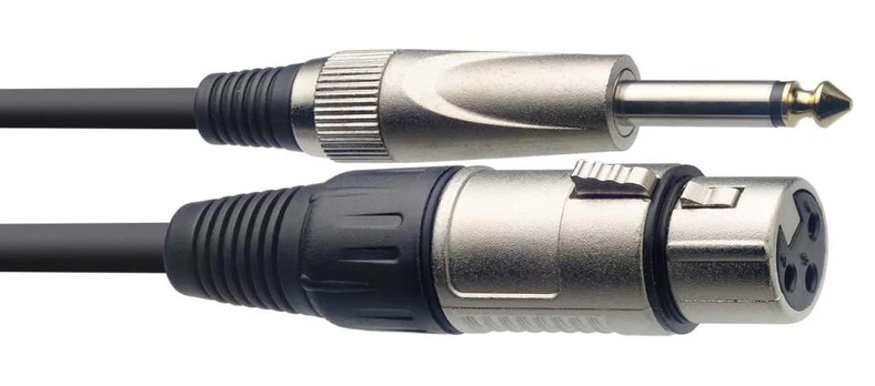 Audio kabelis XLR/jack (f/m) Stagg SMC1XP, 1 m