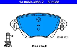 ATE 13.0460-3988.2 Brake pad set