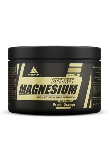 Peak Magnesium Citrate 240 g. (Uogų skonis)