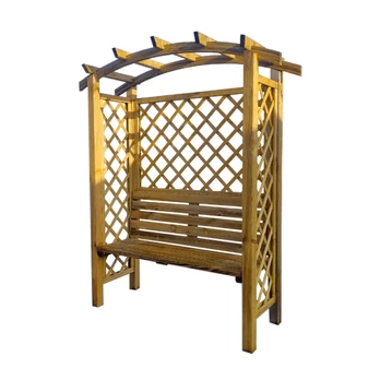 Medinė arka Pergola su suoliuku