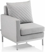 Modulinės sofos elementas Kettler Ego Modular Dining Endpart, pilka, kairinė, 76 x 70 cm x 85 cm kaina