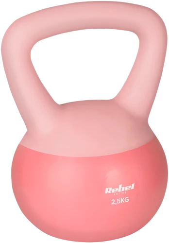 Soft Kettlebell miękki winylowy 2.5kg REBEL ACTIVE