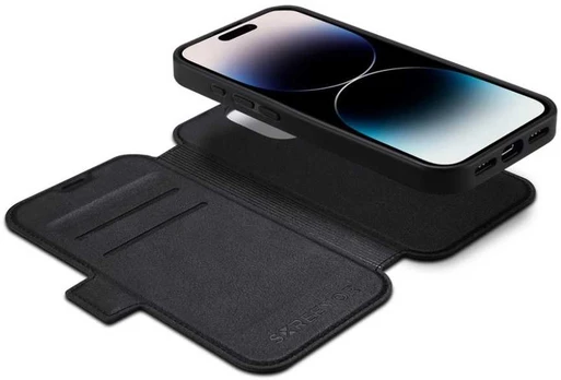 Dėklas SCREENOR FIRST 2IN1 IPHONE 16 MAGSAFE MUSTA