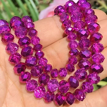 Kristalų karoliukai, 8mm63-65pcs