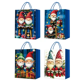 Gift bag XMAS ELF S, 18x24x8,5cm, mix