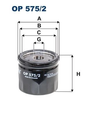 Alyvos filtras FILTRON OP575/2