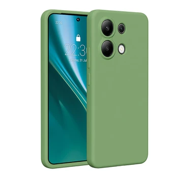 Dėklas Etteri Silicone case for Xiaomi Redmi Note 13 4G light žalias