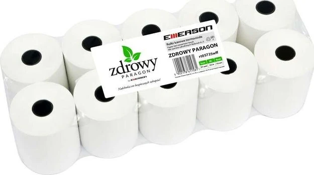Terminis kasos popierius Emerson 57mm x 25m, 10 vnt.