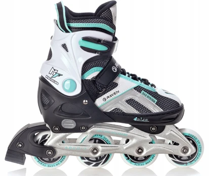 Riedučiai Raven Pulse, juoda/mėtinė (mint), 33-36