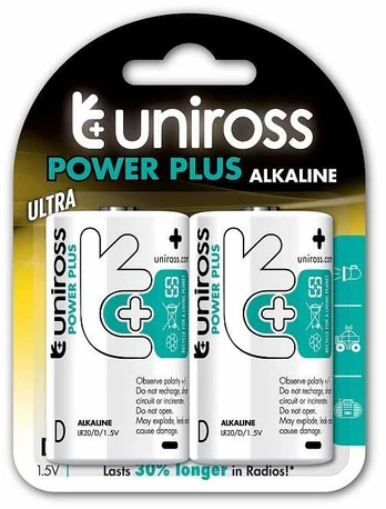 Uniross Batteries Uniross D/LR20 Alkaline