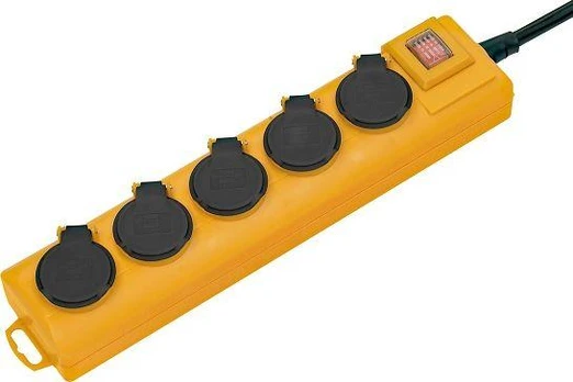 „Brennenstuhl Super-Solid Surge Protector 5“ lizdai, 2 m geltoni (1159904225)