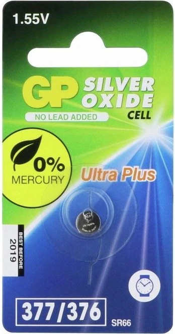 Elementai GP GPPBS377F018, AG4/SR66/LR66/LR626, 1.55 V