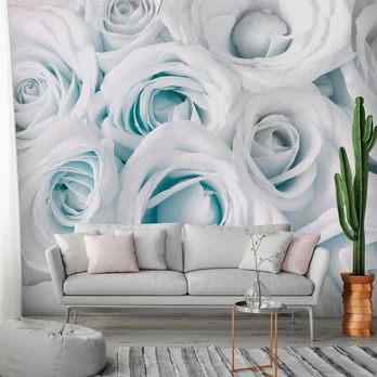 Artgeist Fototapetas - Satin Rose (Turquoise)